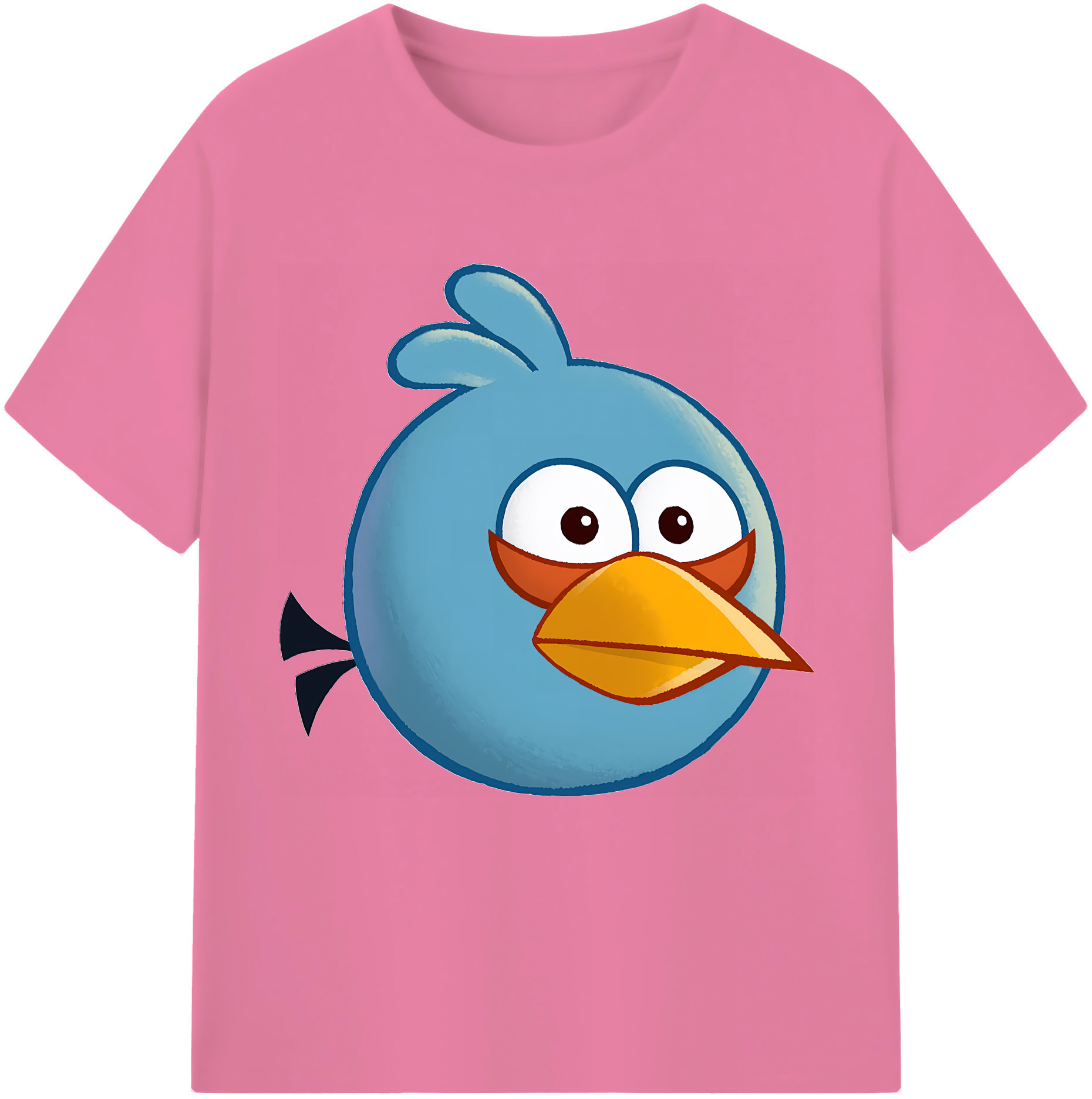 （画像用） Angry Birds アングリーバード 綿100％半袖Tシャツ（フロントプリント）